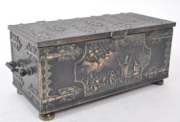 IRON ART - 20TH CENTURY DANISH REPRODUCTION BRONZE BOX