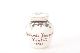 DIGOIN & SARREGUEMINES - VINTAGE EARLY 20TH CENTURY HONEY POT