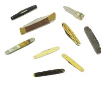 COLLECTION OF VINTAGE POCKET KNIVES & A CIGAR CUTTER