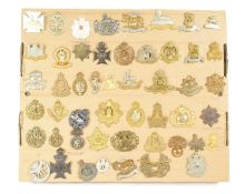 COLLECTION OF FIRST & SECOND WORLD WAR CAP BADGES