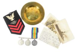 BRITISH CAMPAIGN MEDALS & PERSONAL EFFECTS - ROYAL NAVY