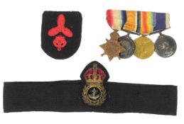 WWI FIRST WORLD WAR MEDAL GROUP - ROYAL NAVY