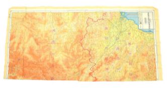 WWII SECOND WORLD WAR SILK ESCAPE MAP - INDO CHINA