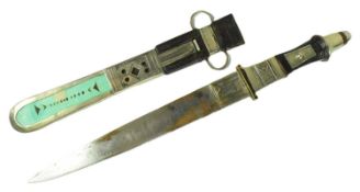 SILVER MOUNTED TUAREG DAGGER