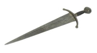 18TH CENTURY ITALIAN CINQUEDEA SHORT SWORD