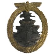 SECOND WORLD WAR GERMAN KRIEGSMARINE HIGH SEAS FLEET BADGE