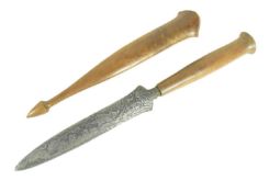 EARLY 20TH CENTURY INDONESIAN TOMBAK SPEAR HEAD