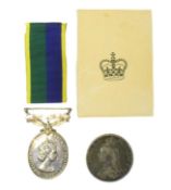 EFFICIENT SERVICE MEDAL - ELIZABETH II L/CPL GGC ADAM WESSEX