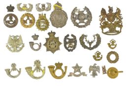 MILITARY CAP BADGES - COLLECTION OF ASSORTED 19TH CENTURY & LATER