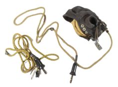 WWII SECOND WORLD WAR RAF TYPE C LEATHER FLYING HELMET