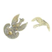 WWII SECOND WORLD WAR FREE POLISH ARMY CAP BADGE