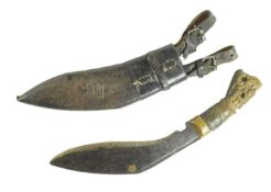 SMALL NEPALESE KUKRI KNIFE WITH MAKER STAMP