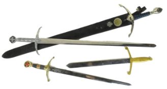 COLLECTION OF REENACTMENT BROADSWORDS