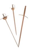COLLECTION OF X3 ANTIQUE RELIC SWORDS