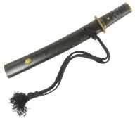 17TH CENTURY JAPANESE ARMOUR PIERCING YOROI DOSHI TANTO