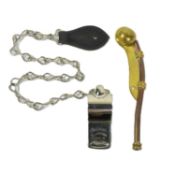 WWII BOSUN WHISTLE & ACME THUNDERER WHISTLE