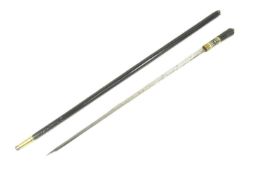 19TH CENTURY VICTORIAN GENTLEMANS SWORD STICK