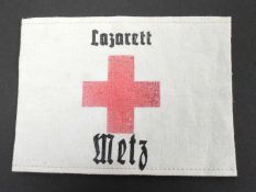 WWI FIRST WORLD WAR GERMAN MILITARY HOSPITAL ARMBAND
