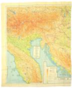 WWII SECOND WORLD WAR SILK ESCAPE MAP