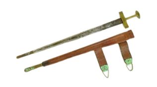 MID 20TH CENTURY NORTH AFRICAN TUAREG SWORD