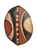 VINTAGE 20TH CENTURY AFRICAN MASSAI HIDE HUNTING SHIELD