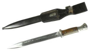 WWII SECOND WORLD WAR GERMAN SS OFFICERS TRAINING SCHOOL BAYONET