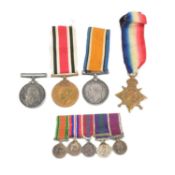 COLLECTION OF ASSORTED FIRST & SECOND WORLD WAR MEDALS
