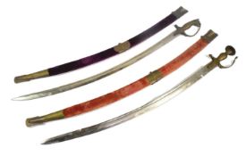 TWO VINTAGE INDIAN CAVALRY SWORDS