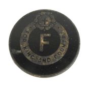 WWII SECOND WORLD WAR BRITISH FASCIST MEMBERS PARTY BADGE