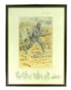 SNAFFLES (1884-1967) - PRINT DEPICTING WW2 SOLIDER