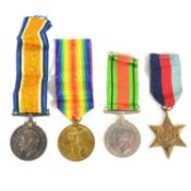 FIRST & SECOND WORLD WAR BRITISH CAMPAIGN MEDALS