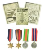 WWII SECOND WORLD MEDAL GROUP