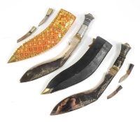 TWO INDIAN MADE KUKRI KNIVES