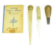 VINTAGE NAUTICAL FIDS & BROWN'S KNOTS & SPLICES BOOK