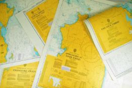 COLLECTION OF VINTAGE 20TH CENTURY ADMIRALTY CHARTS