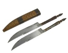 PAIR OF 19TH CENTURY ALGERAN RAZOR KNIVES