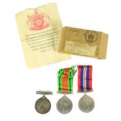 WWI AND WWII MEDALS - MERCANTILE FLEET AUXILIARY