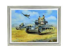 QUEENS OF THE DESERT - OIL ON BOARD LEE LACEY PAINTING