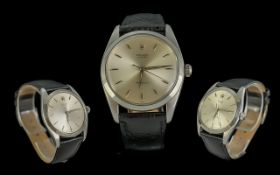 Rolex Oyster Precision Gents Steel Cased Automatic Wrist Watch. c.1970's. With Original Rolex Logo