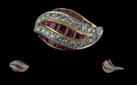 Ladies 18ct Gold Pleasing Quality Ruby a