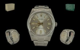 Rolex - Gents Steel Superior Oyster Perpetual Chronometer Wrist Watch - Large Size.