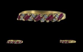Ladies - Pleasing Quality 18ct Gold Ruby
