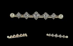 Antique Period 9ct Gold Shamrock Designe