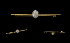 A Fine Victorian Period 15ct Gold Opal S