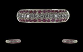 Channel Set 18ct White Gold - Pleasing Q