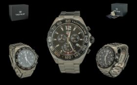 TAG Heuer Formula 1 - 43 mm Gents Steel Chronograph Wrist Watch. Features Water Resistant 200 Meter,