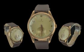 Omega - Gents 18ct Gold Cased - Extra La