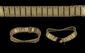 Early 20th Century Fine 9ct Gold Bracele