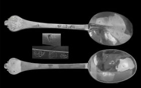 A Charles II Scarce Silver Trefid Spoon.
