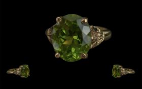 Ladies - Pleasing 9ct Gold Single Stone